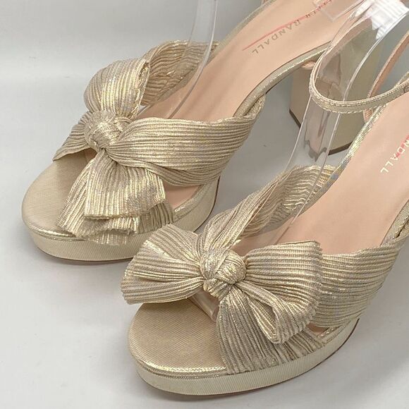 Loeffler Randall Natalia Pleated Platform Sandals size 10 - Picture 6 of 13